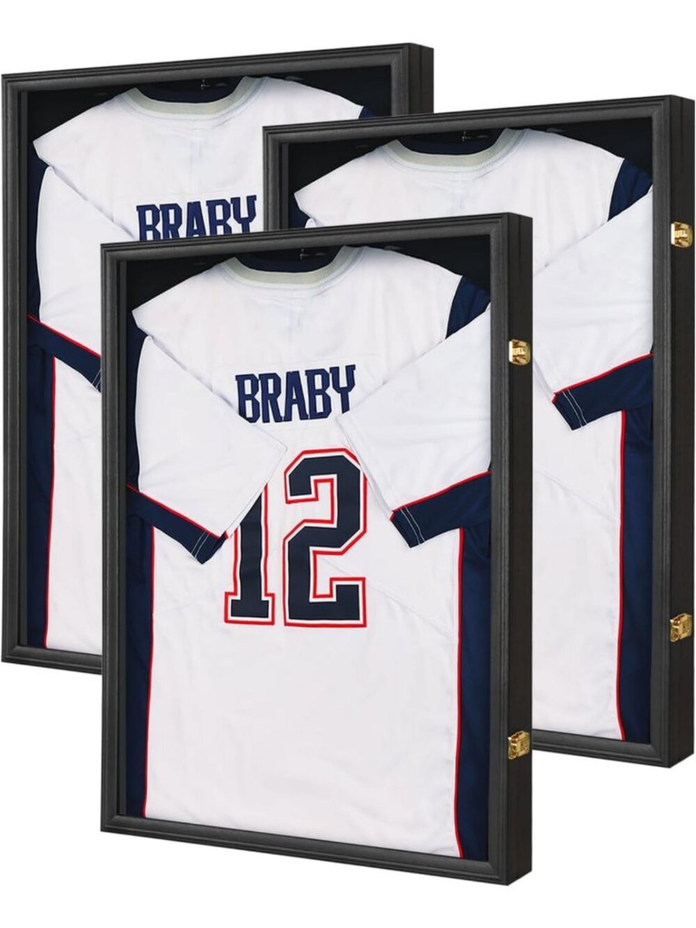 Football Jersey Display Case for 2XL - Perfect Sports Memorabilia Frame, 3PC